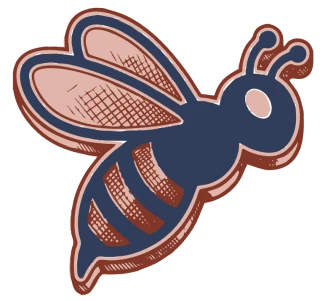 Buzzmax bee mascot, the mark on the Buzzmax logo